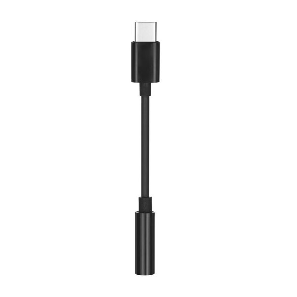Adapter AUX Typ C (męski) do Jack 3,5 mm (żeński) czarny zdjęcie 1