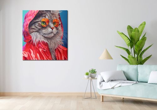 Obraz 90x100cm Kot w Stylu na Arena.pl