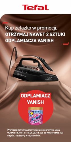 Żelazko parowe Tefal Ultimate PURE FV9865 3000 W mocne 250g/min Anti-Drip na Arena.pl