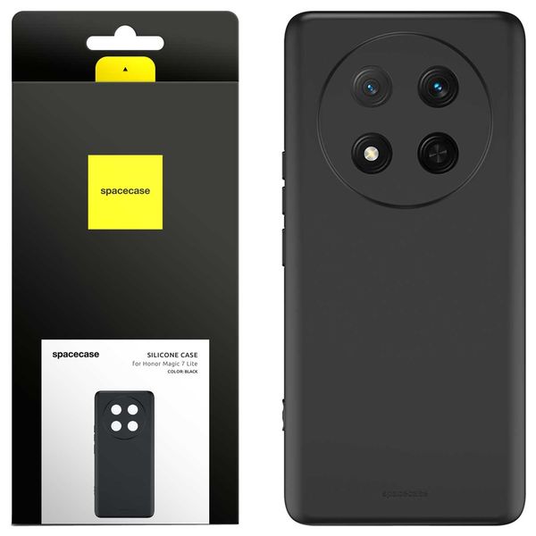 Spacecase Silicone Case 3.0 Honor Magic 7 Lite Black zdjęcie 1