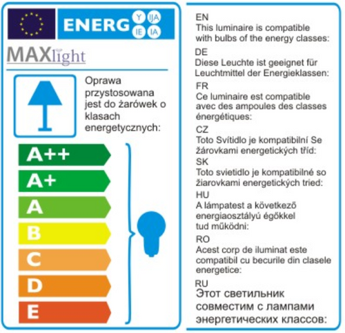 Kinkiet Olimpic W0228 - MaxLight na Arena.pl