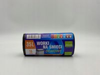 WORKI NA ŚMIECI DOMOWE 35L 15SZT
