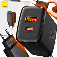 BASEUS SZYBKA ŁADOWARKA SIECIOWA UNIWERSALNA 20W DO TELEFONU ZASILACZ 3A