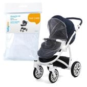 BABYONO Moskitiera na wózek spacerowy, głęboki, gondola uniwersalna BIAŁA