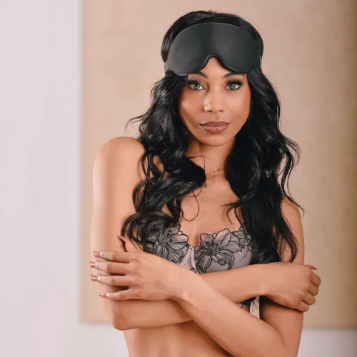 sportsheets blackout mask - czarna opaska na oczy z pianką memory na Arena.pl