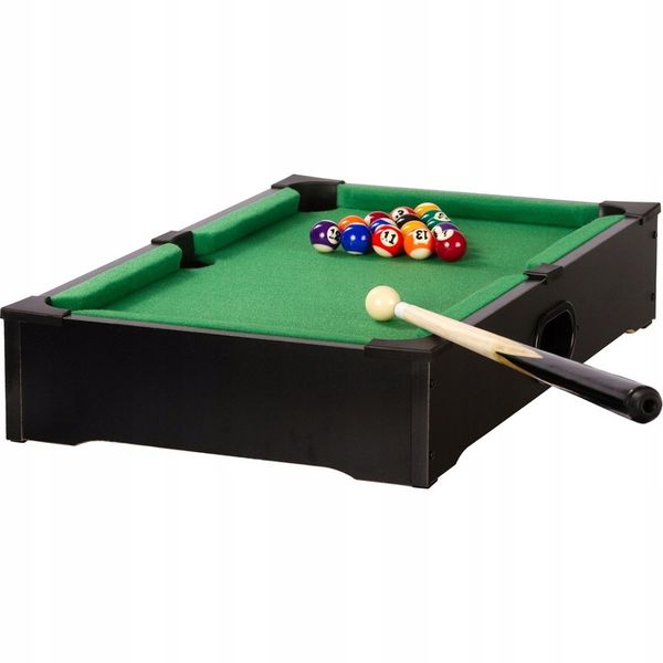 CZARNY MINI STÓŁ BILARDOWY POOL BILARD + AKCESORIA zdjęcie 7