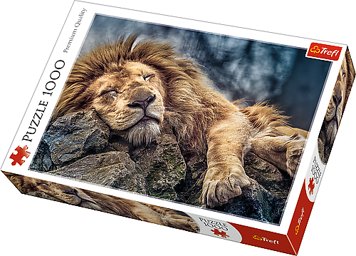 Trefl - Puzzle 1000 elementów Śpiący lew 10447 na Arena.pl
