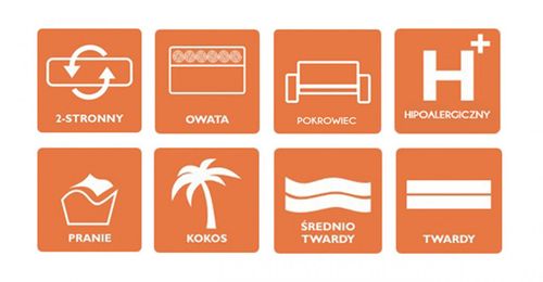 Materac 70x200 PLUTON kokos na Arena.pl