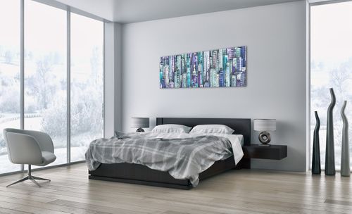 Obraz Na Płótnie - Drapacze Chmur - 140X50 Cm - Ab140X50-3857 na Arena.pl