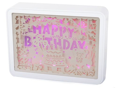 LAMPKA NOCNA TABLICA 3D KOLORY RGB LED PILOT DOTYK na Arena.pl