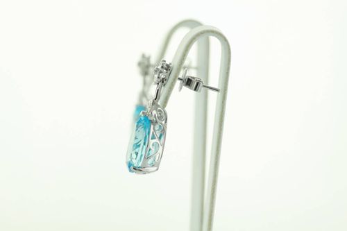 excslusive | przepiękne wiszące topazy z brylantami na Arena.pl