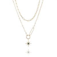 Naszyjnik Stal Szlachetna Pozłacana 14K Złotem Nst1523