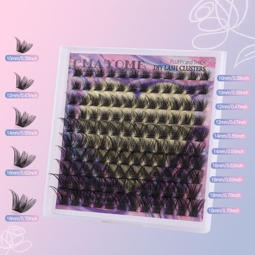 RZĘSY BONDINGOWE ZESTAW STARTOWY RZĘSY DIY 120 KĘPEK D CURL CLUSTER LASHES na Arena.pl