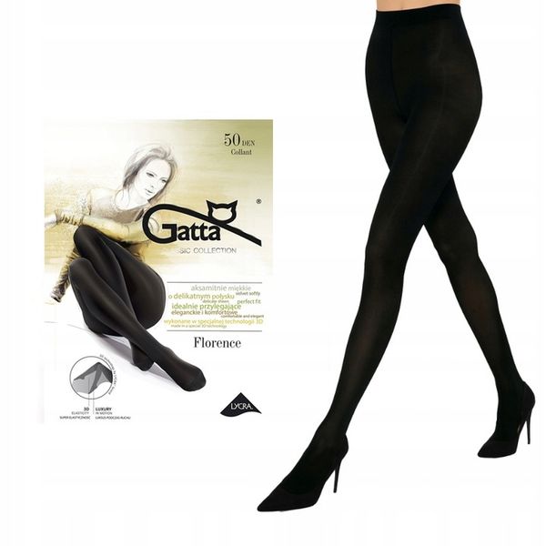 Gatta rajstopy 3D Florence 50 den lycra nero 2-S zdjęcie 2