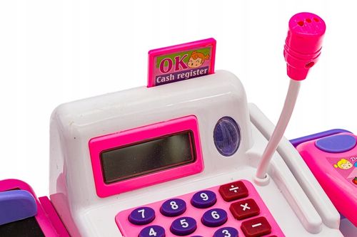 Edukacyjna Kasa Fiskalna Sklepowa Dla Dzieci Wózek Kalkulator Akcesoria na Arena.pl