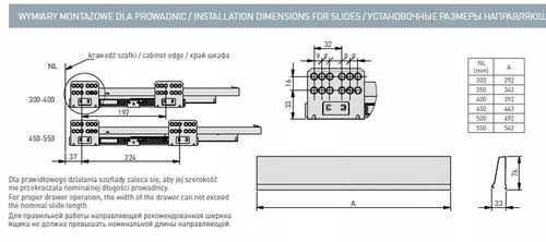 SZUFLADA GTV MODERN BOX PRO WYSOKA H199 L500 CICHY DOMYK WYSUW BIAŁA na Arena.pl