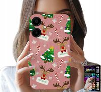 ETUI DO SAMSUNG GALAXY A06 5G - ŚWIĄTECZNE RENIFERY CHOINKI LASKA WZORY