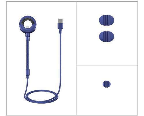 Uchwyt samochodowy kabel 2w1 Iphone Baseus O-type niebieski na Arena.pl