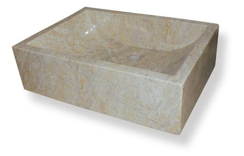 Umywalka z naturalnego kamienia Vester Cream na Arena.pl