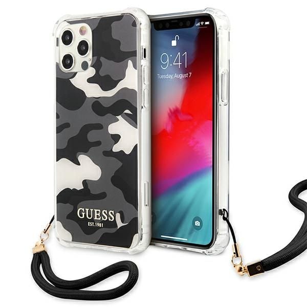 Etui Guess do iPhone 12 Pro Max, Czarny zdjęcie 1