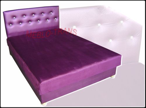 Łóżko NICOLA I 160x200 tapicerowane z materacem i pojemnikiem na Arena.pl