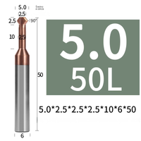 Fazownik dwustronny 90⁰ góra dół dodatni ujemny Roz: 5x90°xD6x50L TiSiN