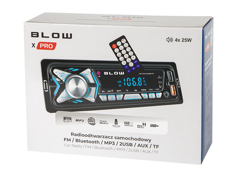 Radio Blow X-PRO MP3/BT/USB/PILOT zdjęcie 2