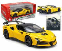 Ferrari SF90 XX Stradale 4.0 V8 1:18 Bburago 18-16020 ŻÓŁTY SAMOCHÓD
