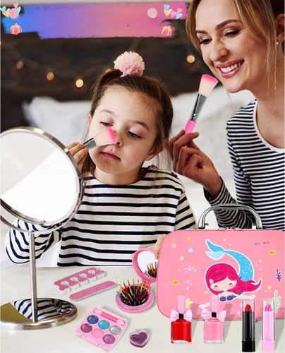 Kuferek kosmetyków Zestaw MAKE UP MALOWIDŁA Kosmetyki dla dziecka makijaż na Arena.pl