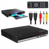 DVD PLAYER Z HDMI AV USB 1080P SYSTEM PAL/NTSC PODWÓJNE WEJŚCIA MIKROFONOWE