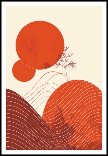 Plakat 61x91,5cm Ciepło Czerwieni na Arena.pl