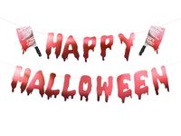 Baner Happy Halloween z tasakami, 120 cm
