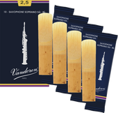 Stroik saksofon sopranowy sopran 2,5 Vandoren Classic Blue SR2025 4 szt.