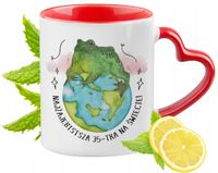 35 Urodziny Czerwony Z Uszkiem W Kształcie Serca Na Prezent