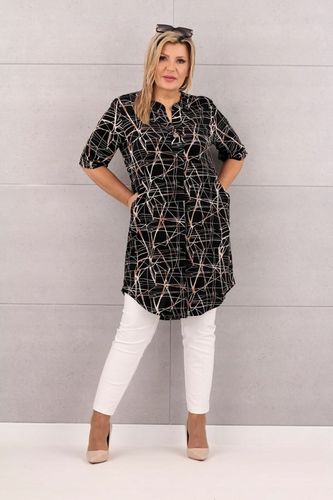 TUNIKA Z KIESZENIAMI DUŻE ROZMIARY POLSKI PRODUCENT SUKIENKA ELASTYCZNA na Arena.pl