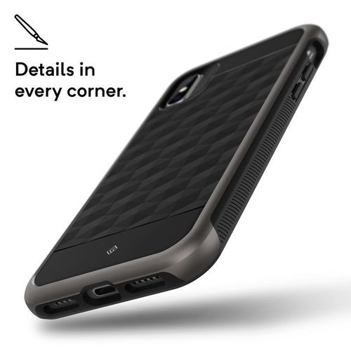 Caseology Parallax Case - Etui iPhone X (Black/Warm Gray) na Arena.pl