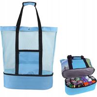 Torba PLAŻOWA WIELOFUNKCYJNA na PIKNIK Zakupy +KOMORA TERMICZNA CHŁODZENIE