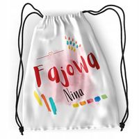 Plecak Dla Niny Szkolny Worek Torba Z Nadrukiem Ze Zdjęciem