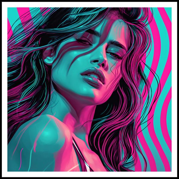 Plakat 90x90cm Neonowy Wzrok zdjęcie 3