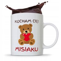 Kubek Prezent Na Walentynki Kocham Cię Misiaku Z Nadrukiem Ze Zdjęciem