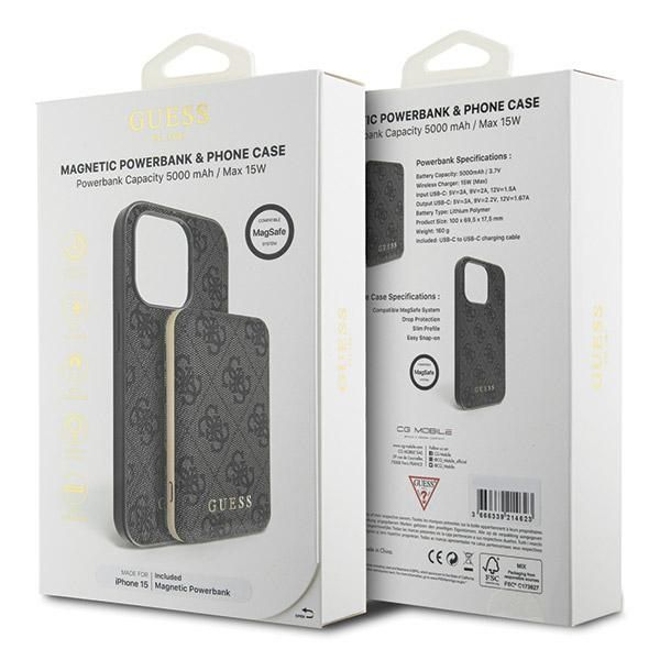 Etui Guess do iPhone 15, Czarny, MagSafe zdjęcie 11