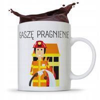 Kubek Prezent Dla Strażaka Gaszę Pragnienie Z Nadrukiem Ze Zdjęciem