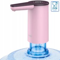 DOZOWNIK DO WODY VIO E25 - ELEKTRYCZNA POMPKA DO BUTLI 11L, 13L, 19L RÓŻOWY