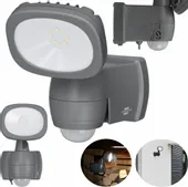 REFLEKTOR LED NA BATERIE 440 LM CZUJNIK ZMIERZCHU RUCHU LAMPA ZEWNĘTRZNA