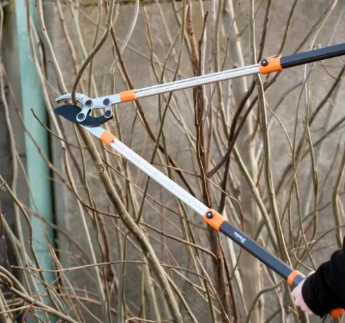 SEKATOR TELESKOPOWY KOWADEŁKOWY DO GAŁĘZI KRZEWÓW PĘDÓW OGRODOWY + RĘKAWICE na Arena.pl