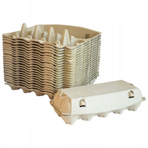 Zestaw 22 Wytłaczanek na 10 Jajek z Pulpy Papierowej - Bez Nadruku na Arena.pl