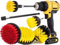 5 EL. SZCZOTKI SPRZĄTAJĄCE na WIERTARKĘ WKRĘTARKĘ do Samochodu Domu do Felg