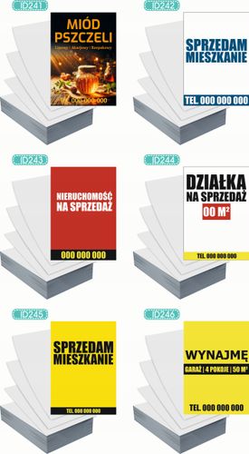 Ulotki A4 reklamowe firmowe 1000szt projekt w cenie SPRZEDAM MIESZKANIE na Arena.pl