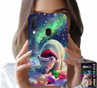 ETUI DO SAMSUNG GALAXY A20E - ŚWIĄTECZNY NIEDŹWIEDŹ BOMBKI CASE +FOLIA