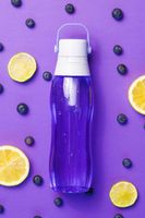 BUTELKA FILTRUJĄCA NA WODĘ AQUALOGIS BIDON Aqua&Go Tritan Fioletowa 750ml